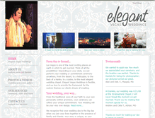Tablet Screenshot of elegantvegasweddings.com